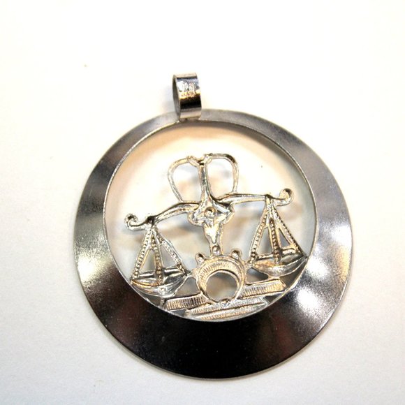 Jewelry - 835 sterling silver Weighed Scale Pendant
